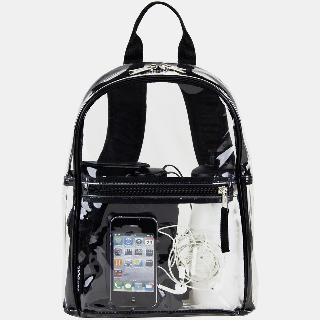 amaxon basics stadium approved mini backpack clear Clear Mini Dome Stadium Approved Backpack – Eastsport