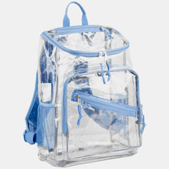 Clear Stadium Approved Top Loader Backpack with Adjustable Colorful Straps