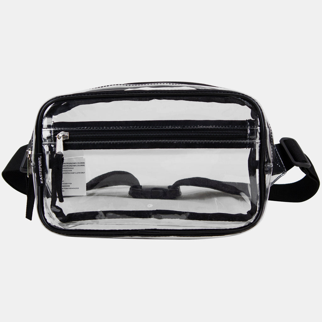 Eastsport Clear Stadium Messenger Bag in Black