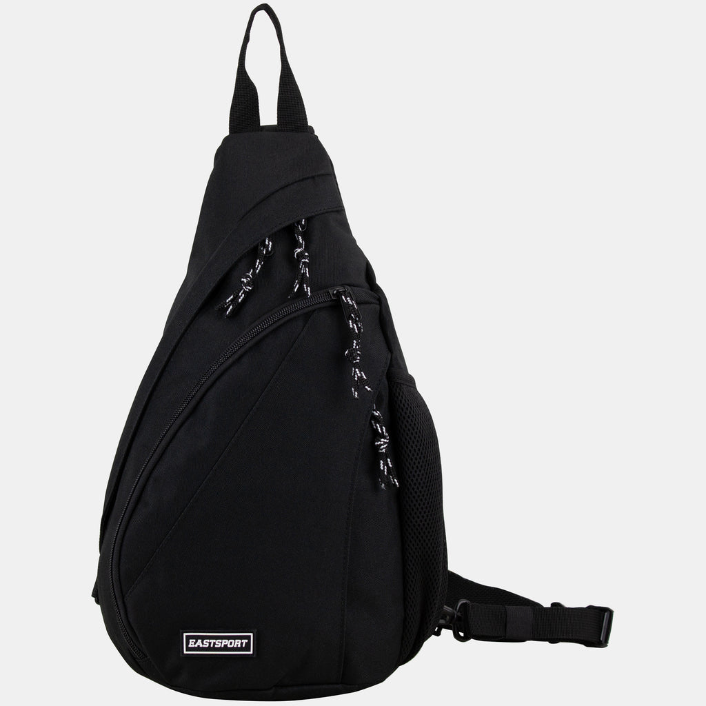 black sling backpack