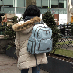 Multi-Function Bond St. Large Backpack Diaper Bag with Bonus Changing Pad