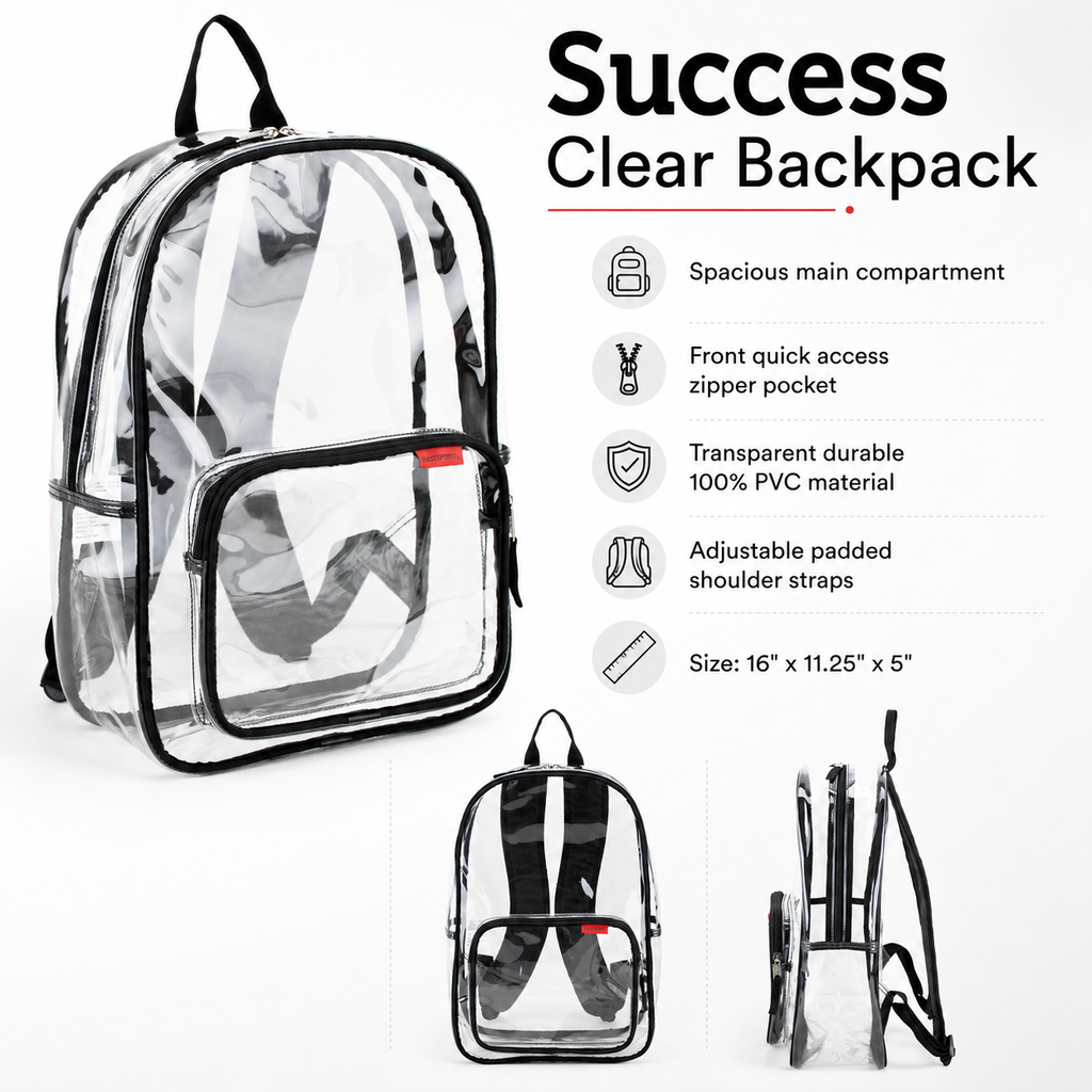 Success Clear Backpack – Eastsport