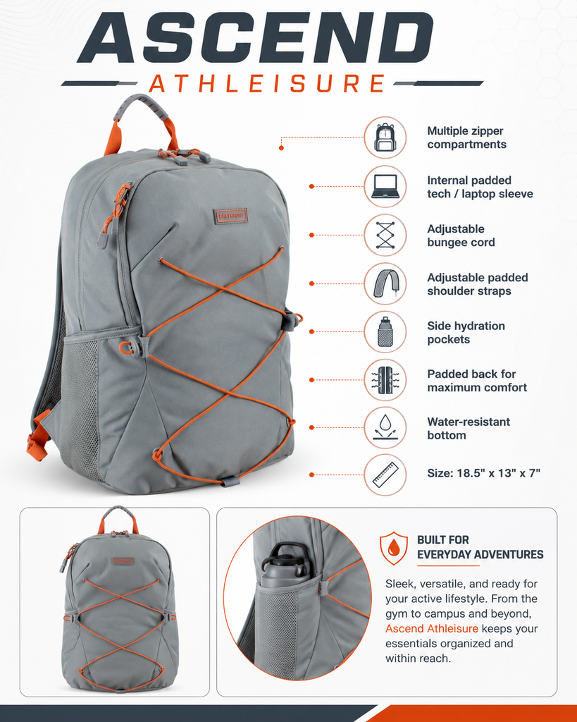 Ascend Athleisure Backpack – Eastsport