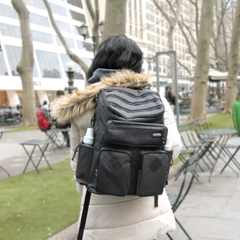 Utility Large Capacity Backpack Diaper Bag with Bonus Changing Pad