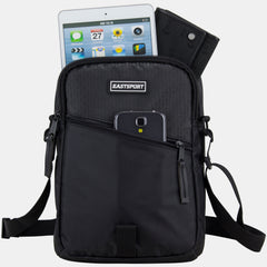 Eastsport Universal Commuter Backpack Detachable Tablet/Cellphone Case Dark Grey Chambray