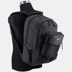 Eastsport Universal Commuter Backpack Detachable Tablet/Cellphone Case Dark Grey Chambray