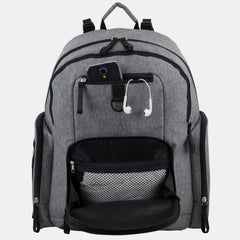 Multi-Function Bond St. Large Backpack Diaper Bag with Bonus Changing Pad