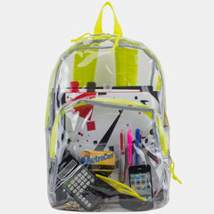 Eastsport Clear Dome Backpack with Colorful Adjustable Padded Straps