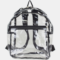 100% Transparent Clear Mini Backpack with Adjustable Straps