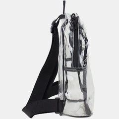 100% Transparent Clear Mini Backpack with Adjustable Straps