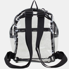 100% Transparent Clear Mini Backpack with Adjustable Straps