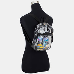 100% Transparent Clear Mini Backpack with Adjustable Straps