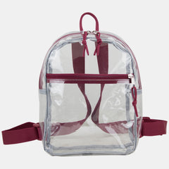 100% Transparent Clear Mini Backpack with Adjustable Straps