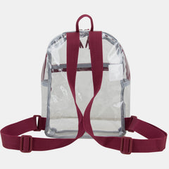 100% Transparent Clear Mini Backpack with Adjustable Straps