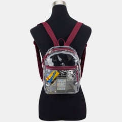 100% Transparent Clear Mini Backpack with Adjustable Straps