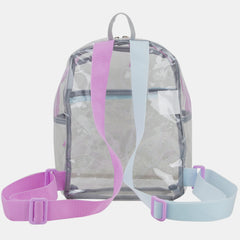 100% Transparent Clear Mini Backpack with Adjustable Straps