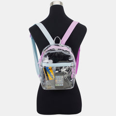 Eastsport 100% Transparent Clear Mini Backpack with Adjustable Straps