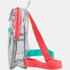 100% Transparent Clear Mini Backpack with Adjustable Straps