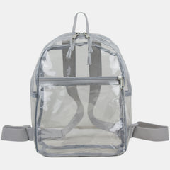 100% Transparent Clear Mini Backpack with Adjustable Straps