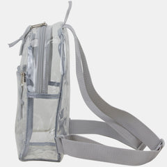 100% Transparent Clear Mini Backpack with Adjustable Straps