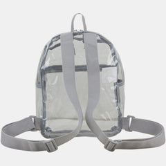 100% Transparent Clear Mini Backpack with Adjustable Straps