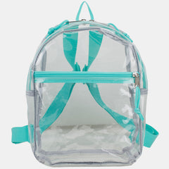 Eastsport 100% Transparent Clear Mini Backpack with Adjustable Straps