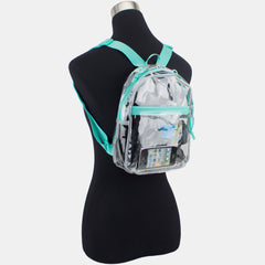 100% Transparent Clear Mini Backpack with Adjustable Straps