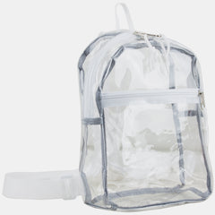100% Transparent Clear Mini Backpack with Adjustable Straps