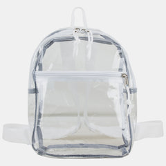 100% Transparent Clear Mini Backpack with Adjustable Straps