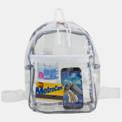 Eastsport 100% Transparent Clear Mini Backpack with Adjustable Straps