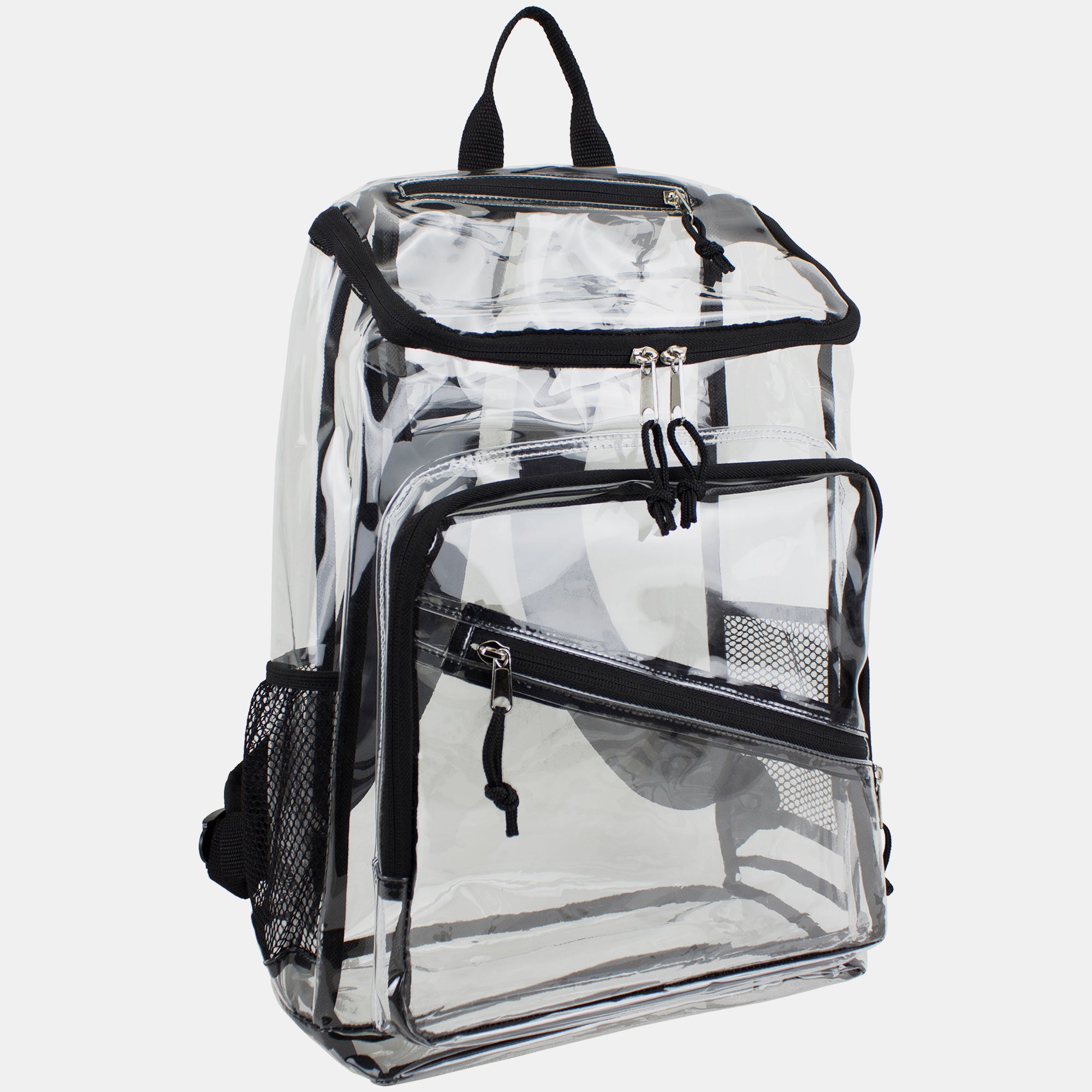 Clear Stadium Approved Top Loader Backpack with Adjustable Colorful Straps