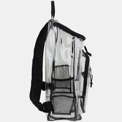 Clear Stadium Approved Top Loader Backpack with Adjustable Colorful Straps