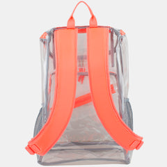 Clear Stadium Approved Top Loader Backpack with Adjustable Colorful Straps