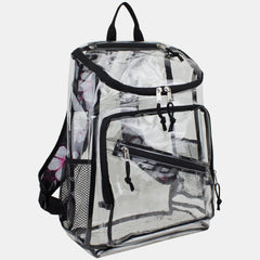 Clear Stadium Approved Top Loader Backpack with Adjustable Colorful Straps