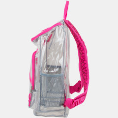 Clear Stadium Approved Top Loader Backpack with Adjustable Colorful Straps