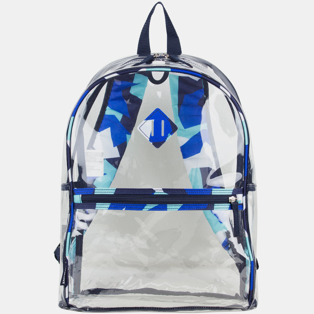 Eastsport Multi-Purpose Clear Backpack with Flame Sling Sackpack 