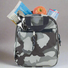 Camo Lunch Bag with Front Zipper