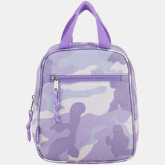 Camo Lunch Bag with Front Zipper
