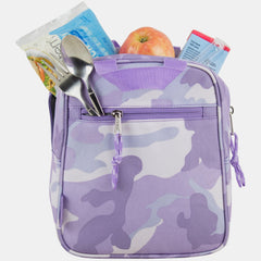 Camo Lunch Bag with Front Zipper