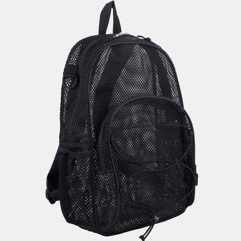 Mesh Bungee Gym Backpack Black