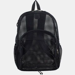 Mesh Bungee Gym Backpack Black