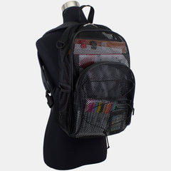 Mesh Bungee Gym Backpack Black