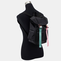 Drawstring Backpack With Double Rose Gold Buckles