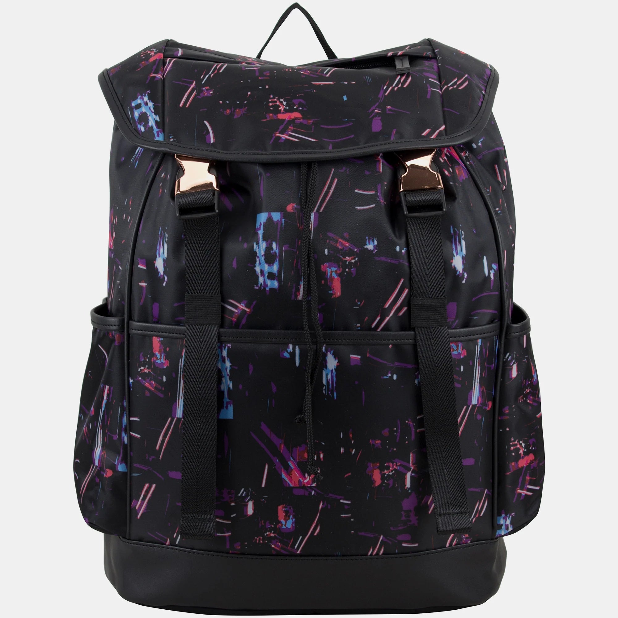 City Backpack With Double Rose Gold Buckles