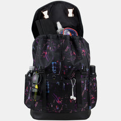 City Backpack With Double Rose Gold Buckles