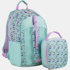 Double Compartment Backpack with Matching Lunch Bag