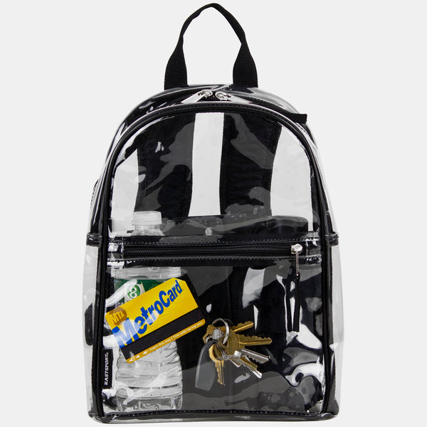 eastsport mini backpack black Limited Classic mini-gray comfortable shoulder straps for long distances and high Clear Dome Mini Backpack