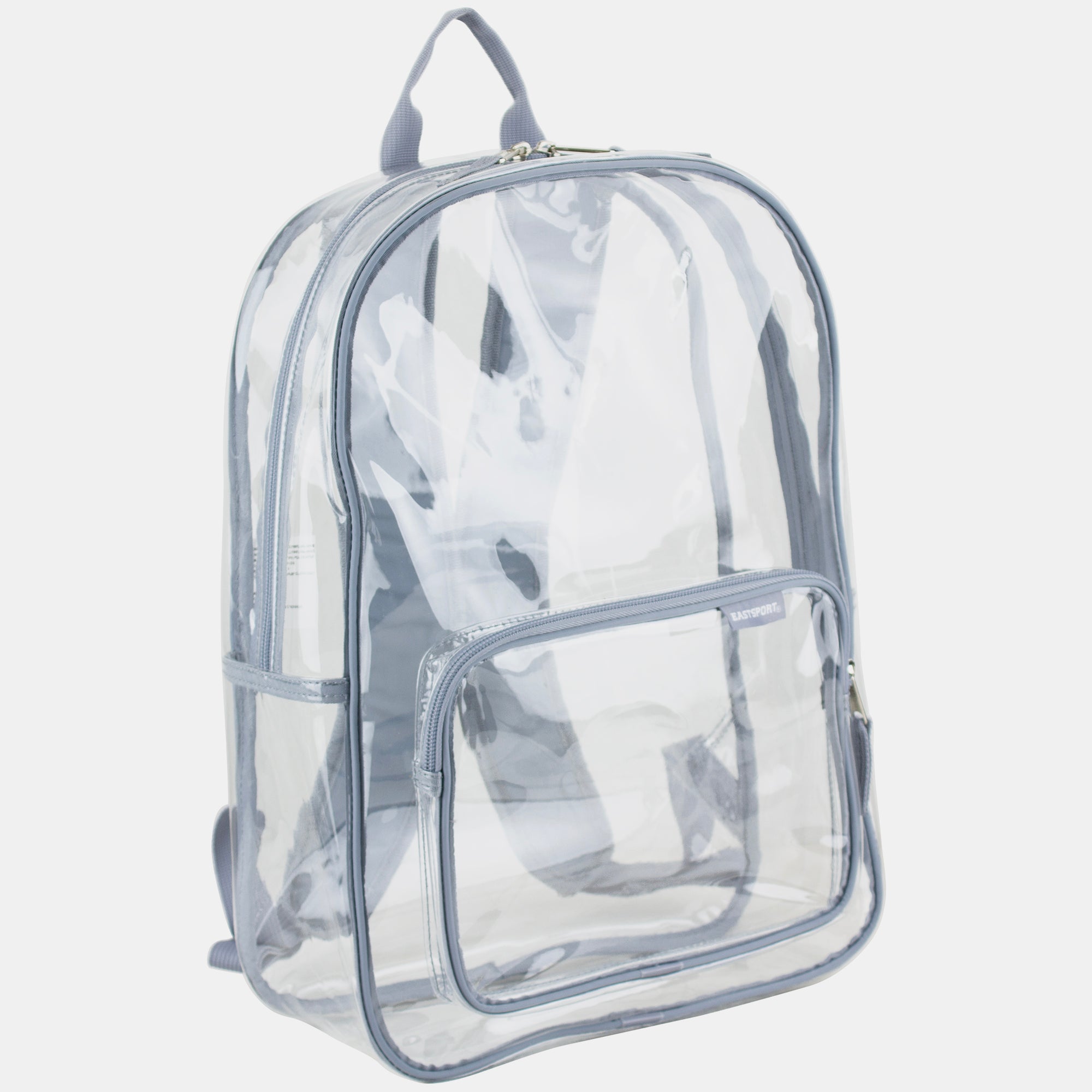 eastsport clear mini backpack Eastsport Unisex Spark Clear 16" Backpack, Cool Grey
