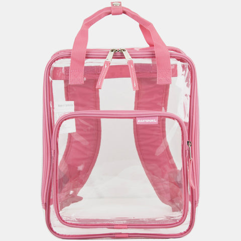 Double Handle Clear Stadium Approved Backpack Pink Lemonade