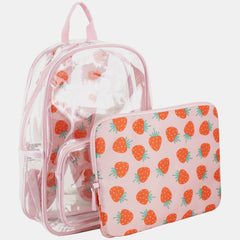 Success Clear Backpack Bundle w/ Laptop Case